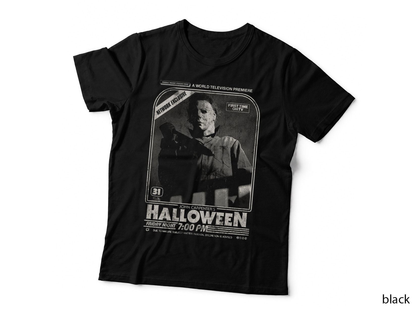 Halloween Horror Movie Fan Tee, John Carpenter's Halloween Print