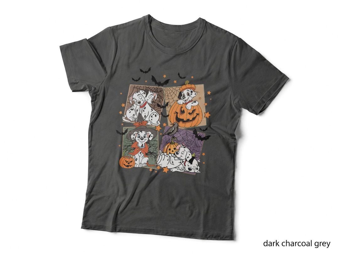 Halloween Women Kids Dog Dalmatian Halloween Costume T-Shirt