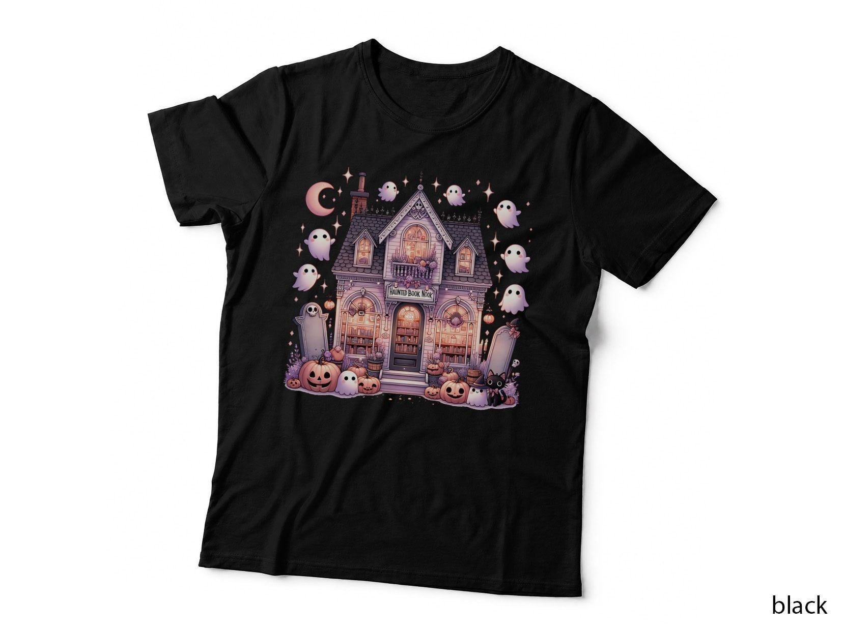 Haunted Book Nook, Retro Vintage, Funny Aesthetic, Gift Idea, Gift T-Shirt