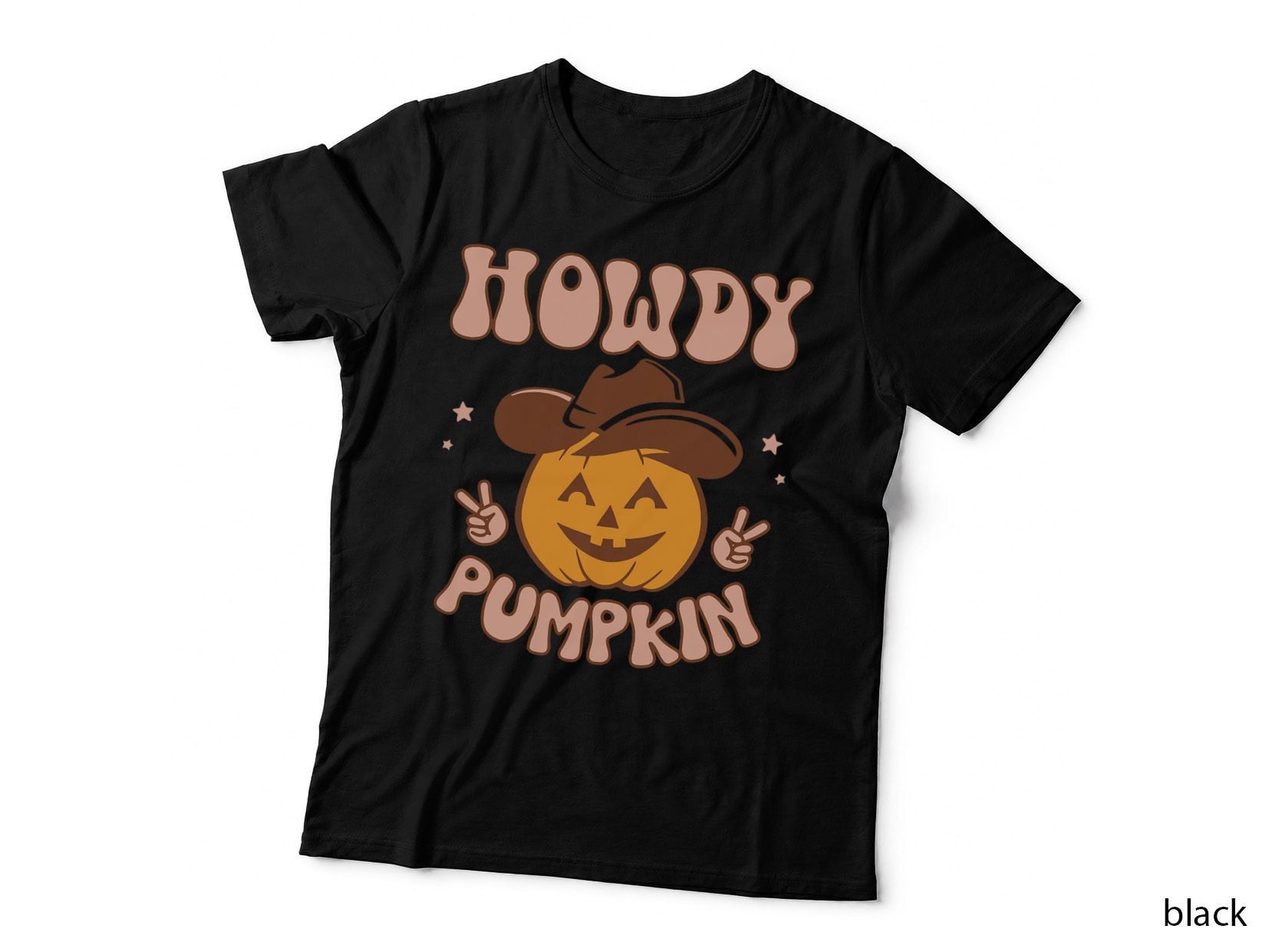Howdy Pumpkin Shirts Vintage Fall Autumn Western Halloween T-Shirt