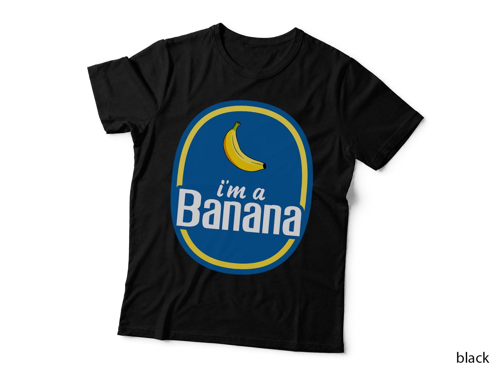 I'm a Banana Costume Halloween Fruit Sticker Yellow Funny T-Shirt