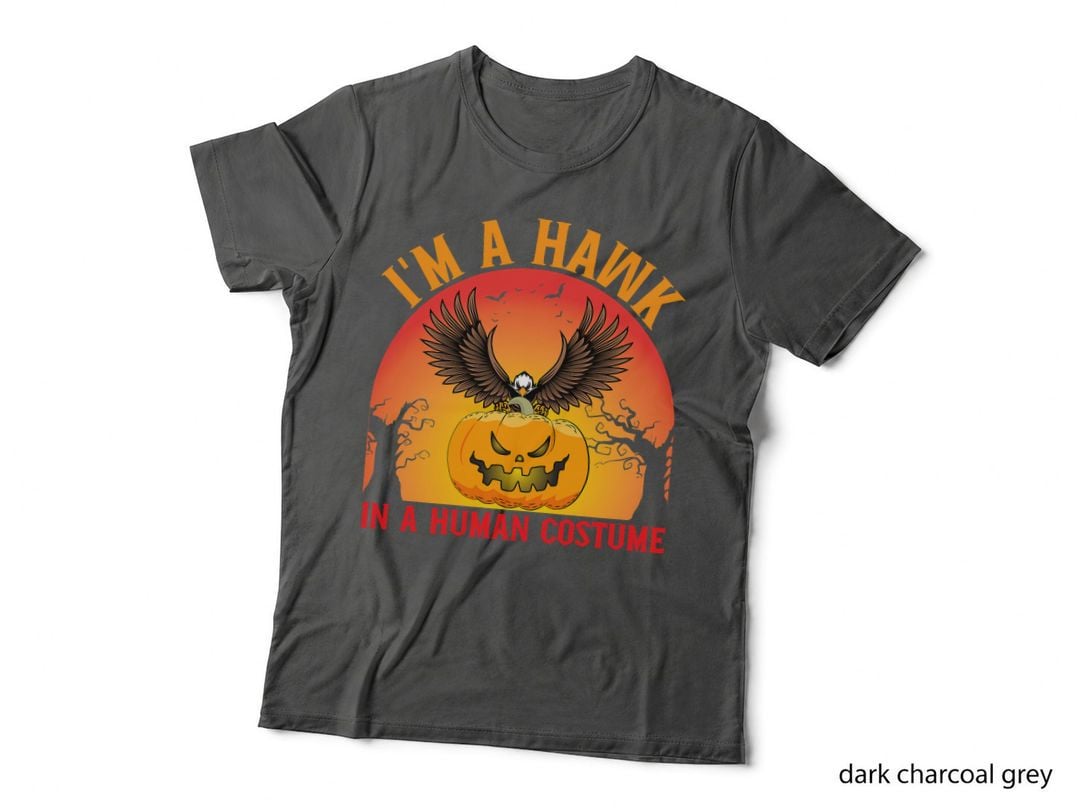 I'm a Hawk in a Human Costume Halloween Pumpkin Hawk Lover T-Shirt