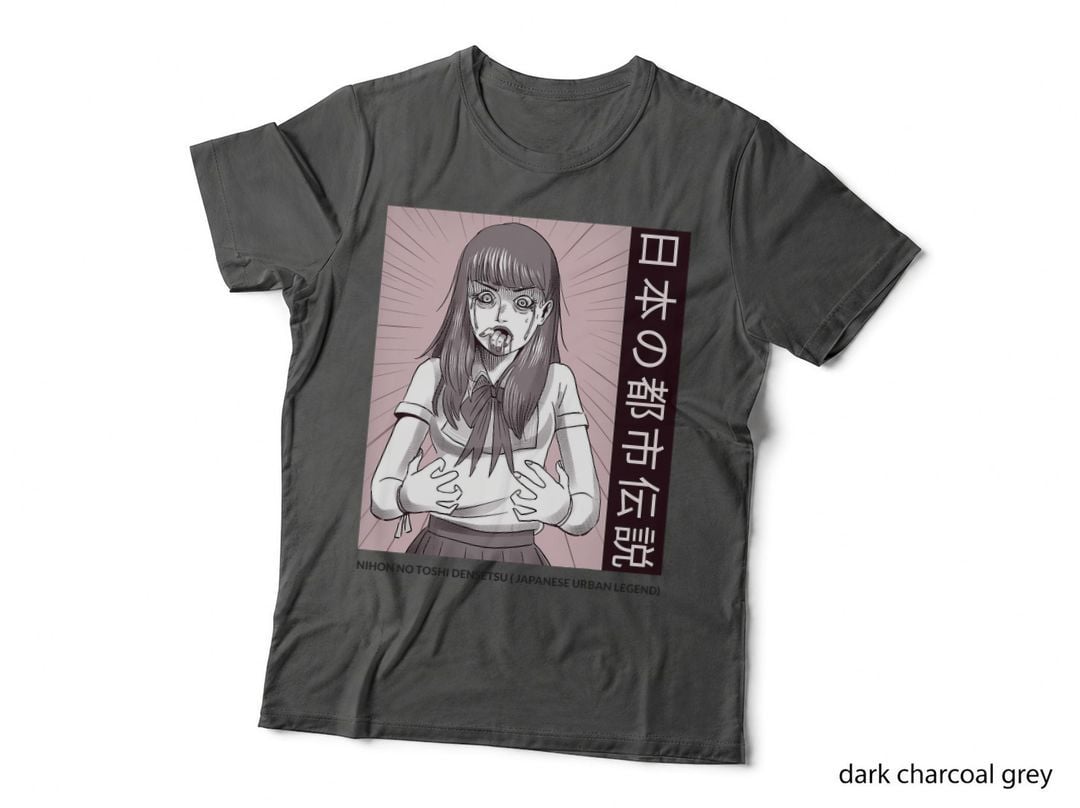 Japanese Horror Girl Kowaii Nihon No Toshi Densetsu T-Shirt