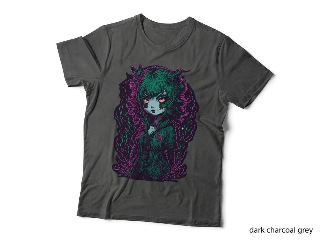Japanese Otaku Anime Horror Aesthetic Scary Creepy Girl T-Shirt