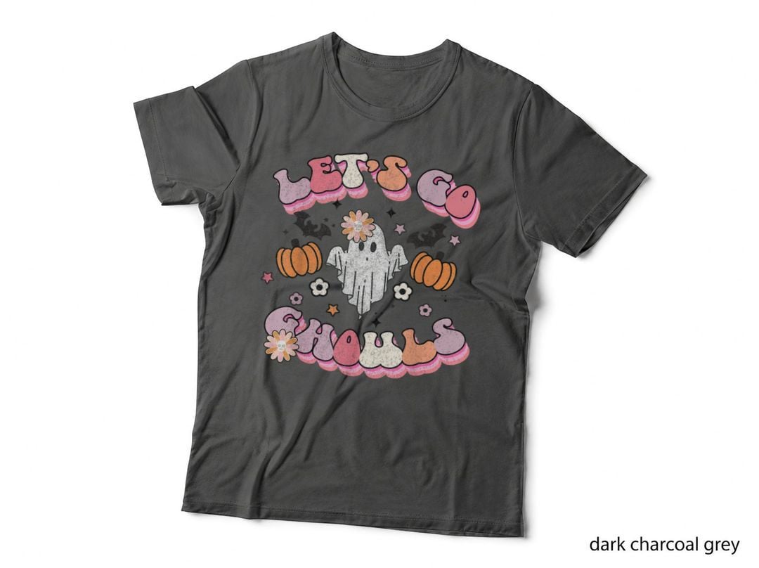 Let's Go Ghouls Funny Ghost Cute Halloween Baby Girl T-Shirt