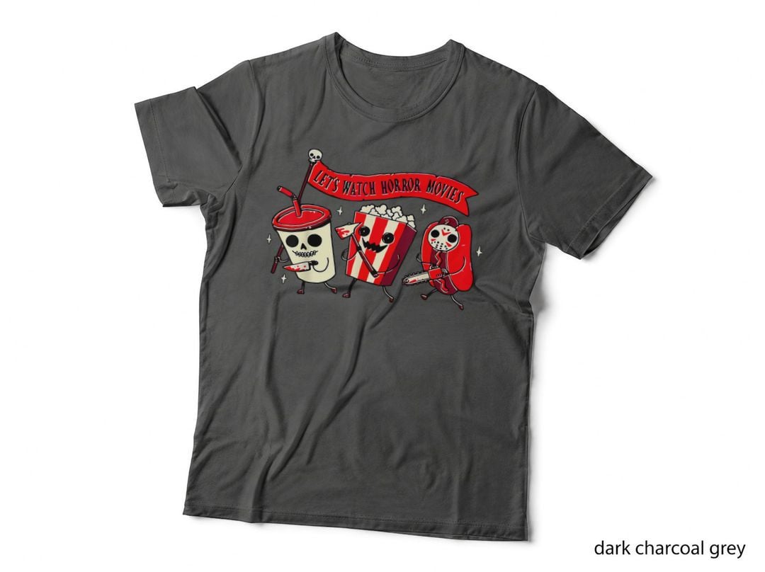 Let's Watch Horror Movies Funny Halloween Costume Hot Dog T-Shirt