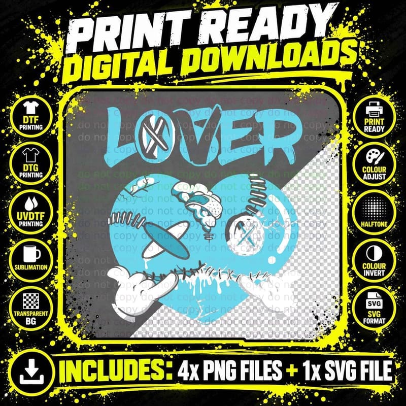 Loser Lover Drip Heart Sarcastic Creepy Scary Funny Png SVG Digital Bundle