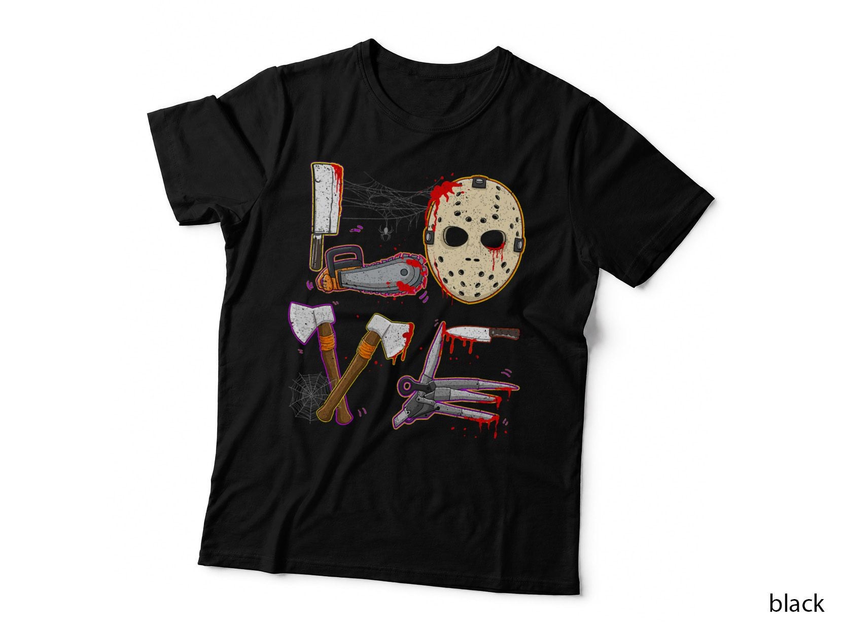 Love Horror Movies Halloween Costume Mens Kids T-Shirt