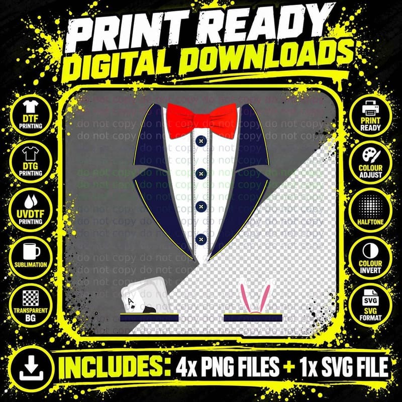 Magician Costume Birthday Kids Magician Halloween T-Shirt Png SVG Digital Bundle
