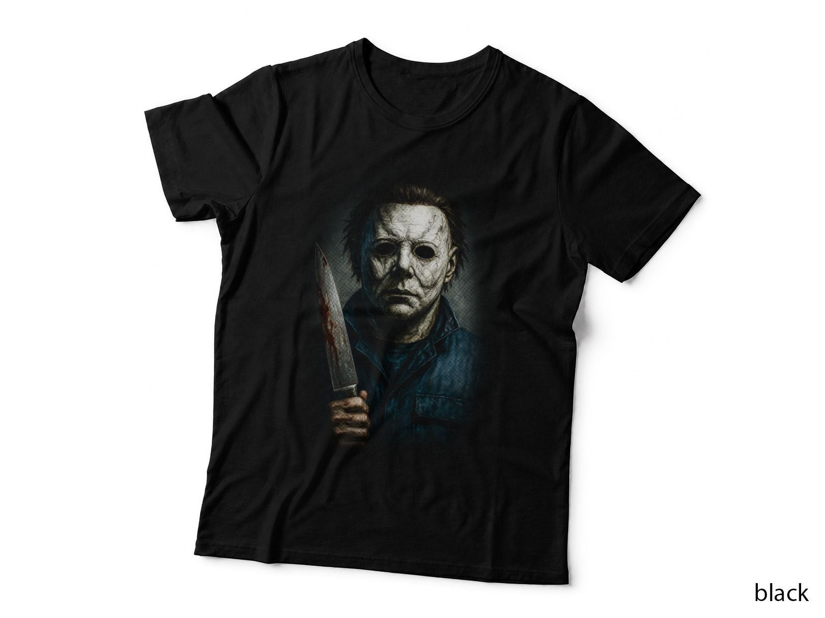 Masked Horror Figure T-Shirt, Halloween Costume, Slasher Tee