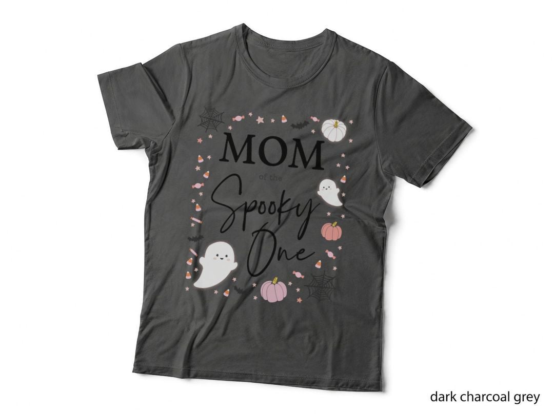 Mom of the Spooky One Girl First Birthday Pink Halloween T-Shirt