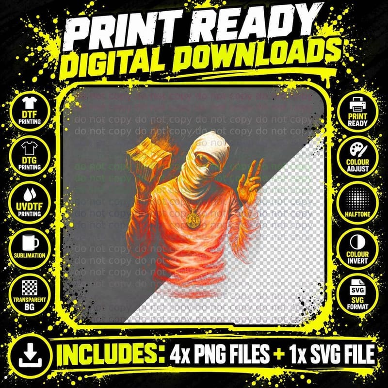 Mummy T-Shirt, Halloween Costume, Spooky Season Png SVG Digital Bundle