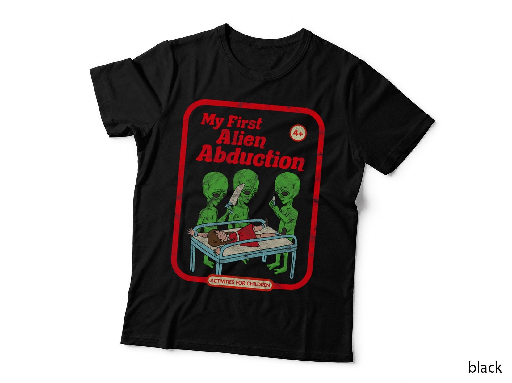My First Alien Abduction Vintage Childgame Horror Goth Punk T-Shirt