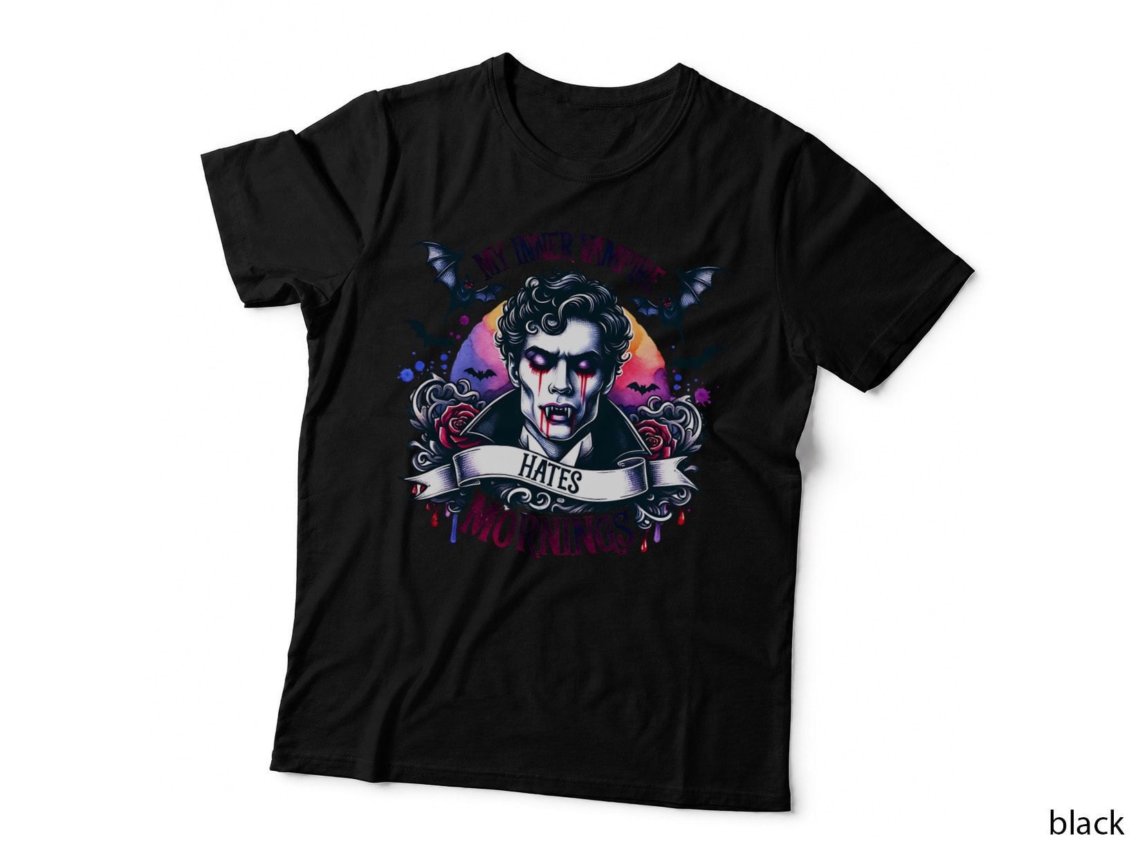 My Inner Vampires Hates Mornings Vampire Dude, Warm Cozy, Gift T-Shirt
