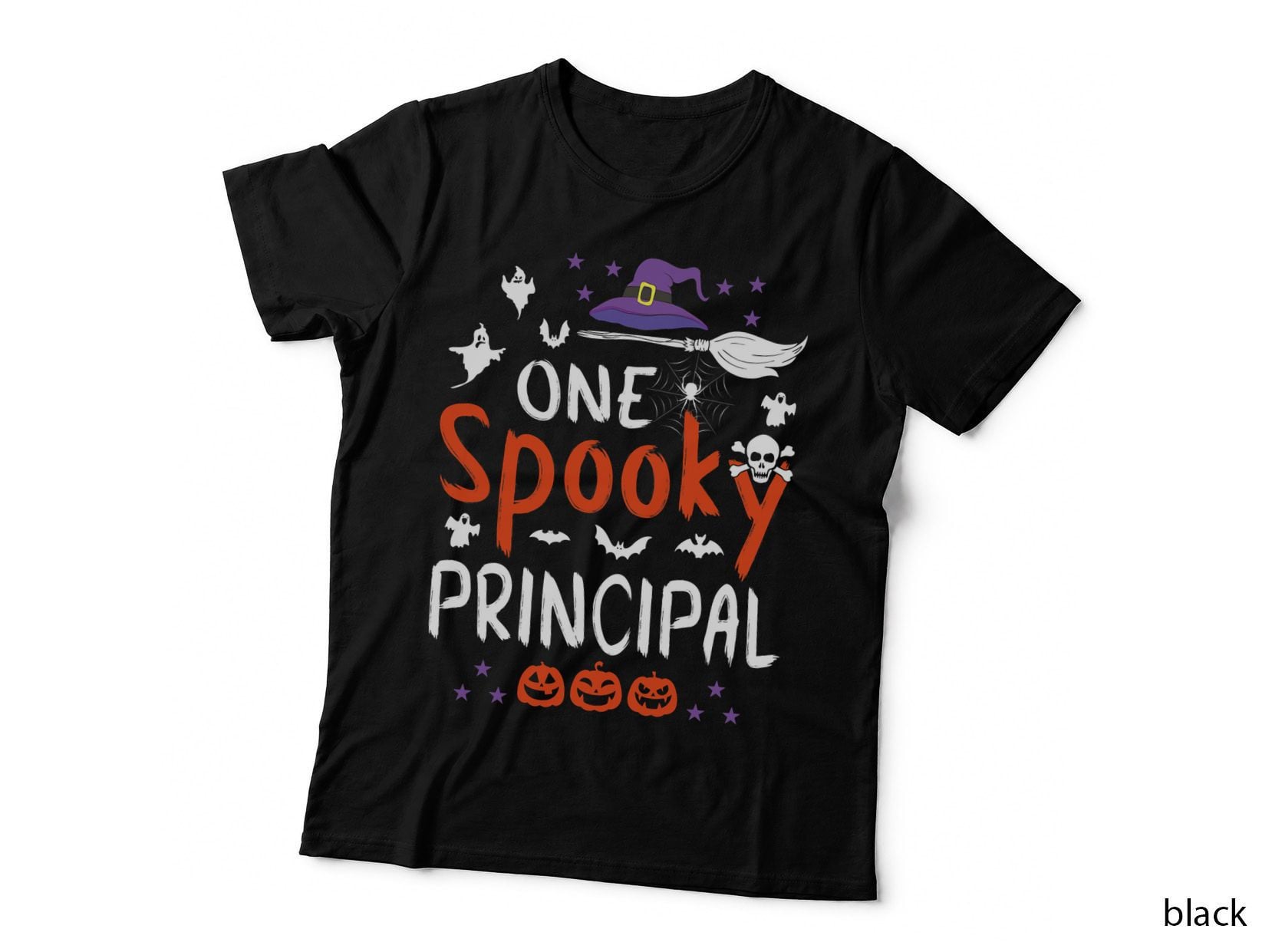 One Spooky Principal Halloween Witch Costume T-Shirt