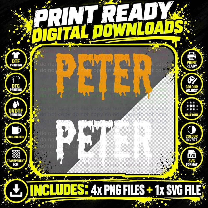 Peter Pumpkin Eater Halloween Costume T-Shirt Png SVG Digital Bundle