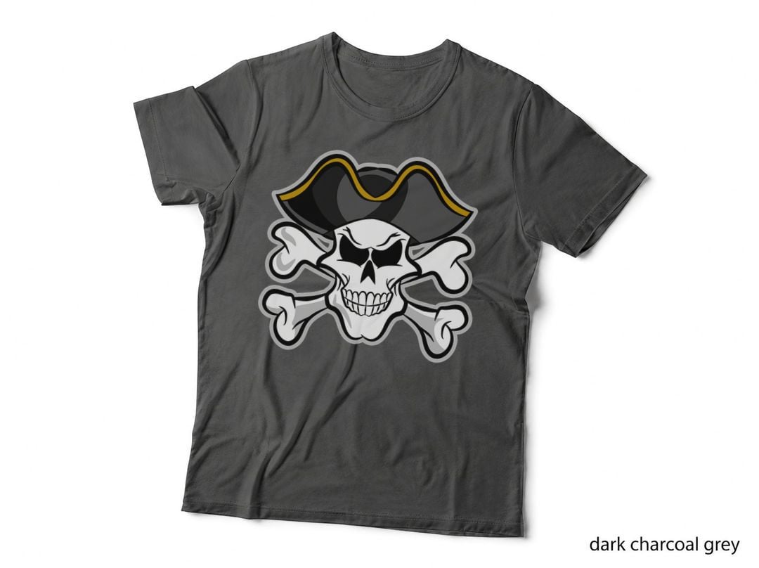 Pirate Captain Skull - Pirate Halloween T-Shirt