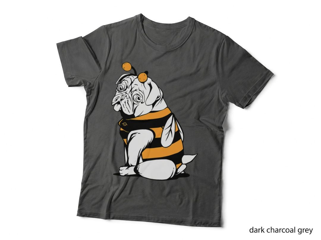 Pug Bee Dog Cute Pugging Bumblebee Halloween Costume T-Shirt