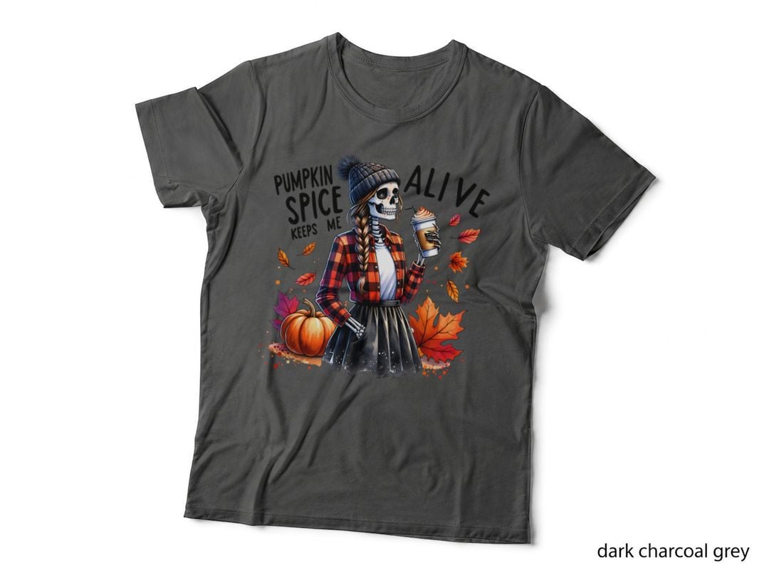 Pumpkin Spice Keeps Me Alive, Retro Vintage, Funny Aesthetic, Gift T-Shirt