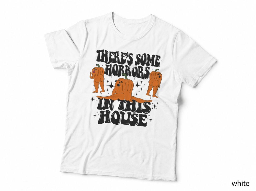 Res Some Horrors in This House Halloween Pumpkin T-Shirt