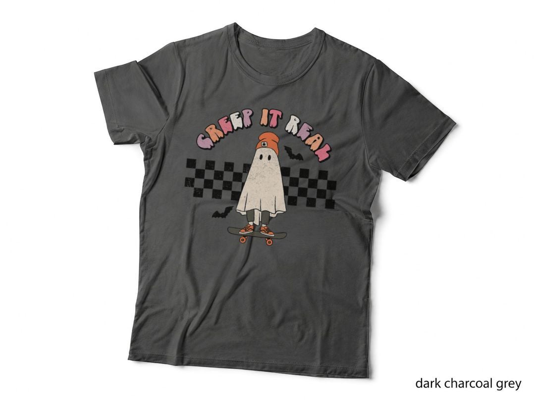 Retro Halloween Creep It Real Shirt Vintage Ghost Halloween T-Shirt