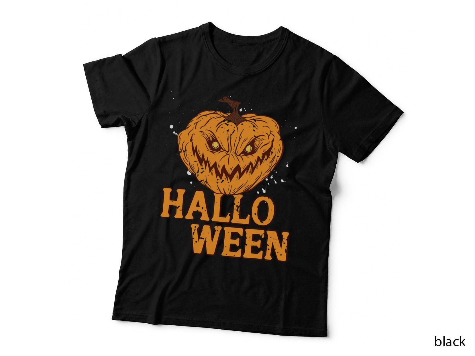 Retro Scary Cool Halloween Pumpkin Designs Present T-Shirt