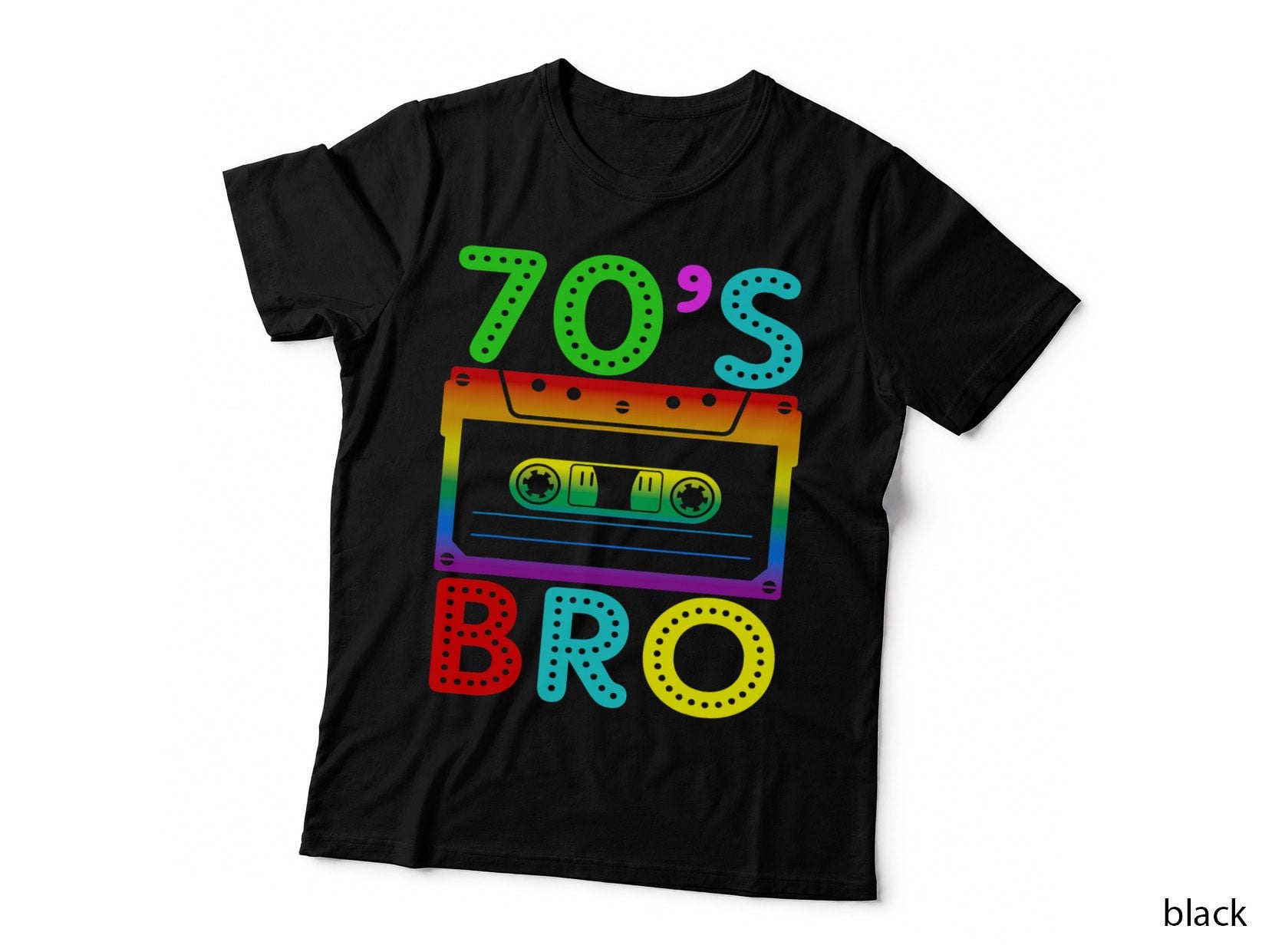 Retro Vintage 70's Bro for Halloween Family Matching Costume T-Shirt