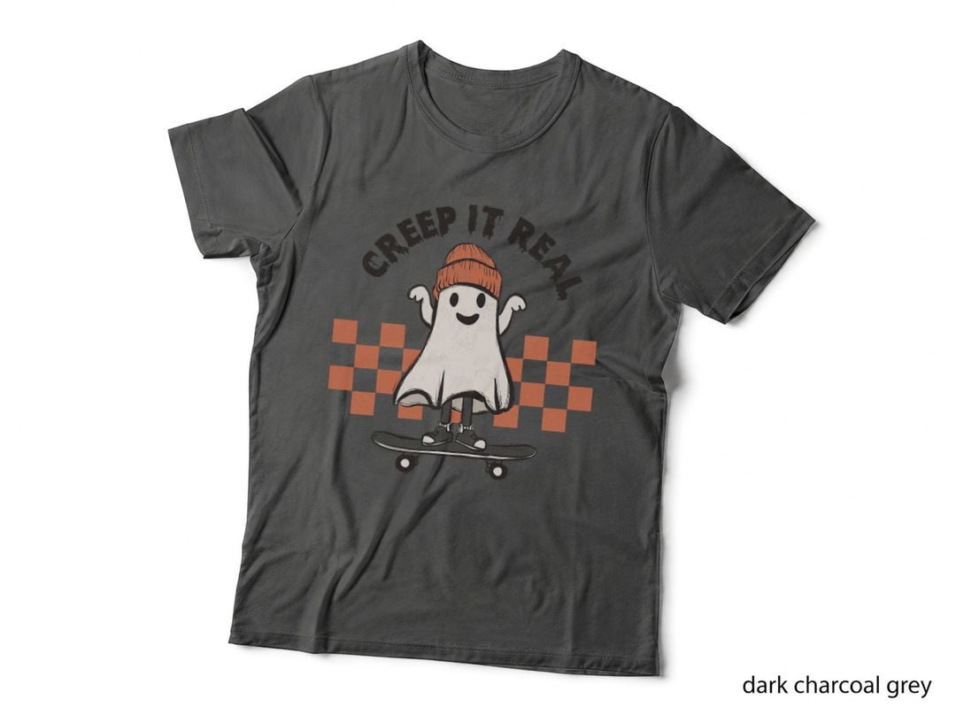 Retro Vintage Halloween Keep Creep It Real Ghost Fall Season T-Shirt