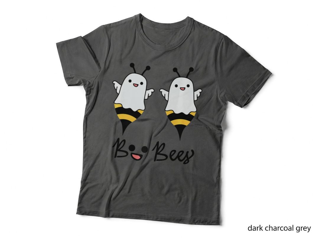Scary Halloween Design Broom Boo Bee, Spooky T-Shirt