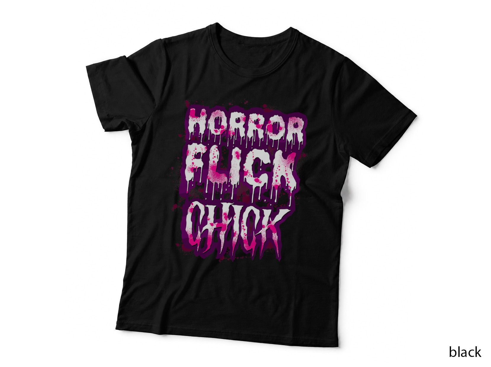 Scary Horror Movie Flick Chick T-Shirt