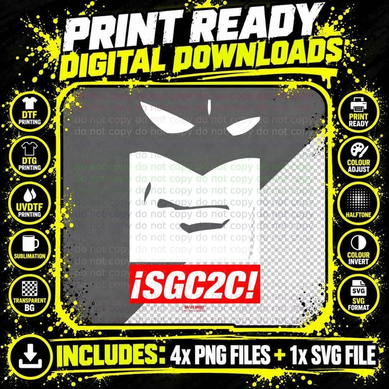 Space Ghost Coast to Coast Sgc2c T-Shirt Png SVG Digital Bundle