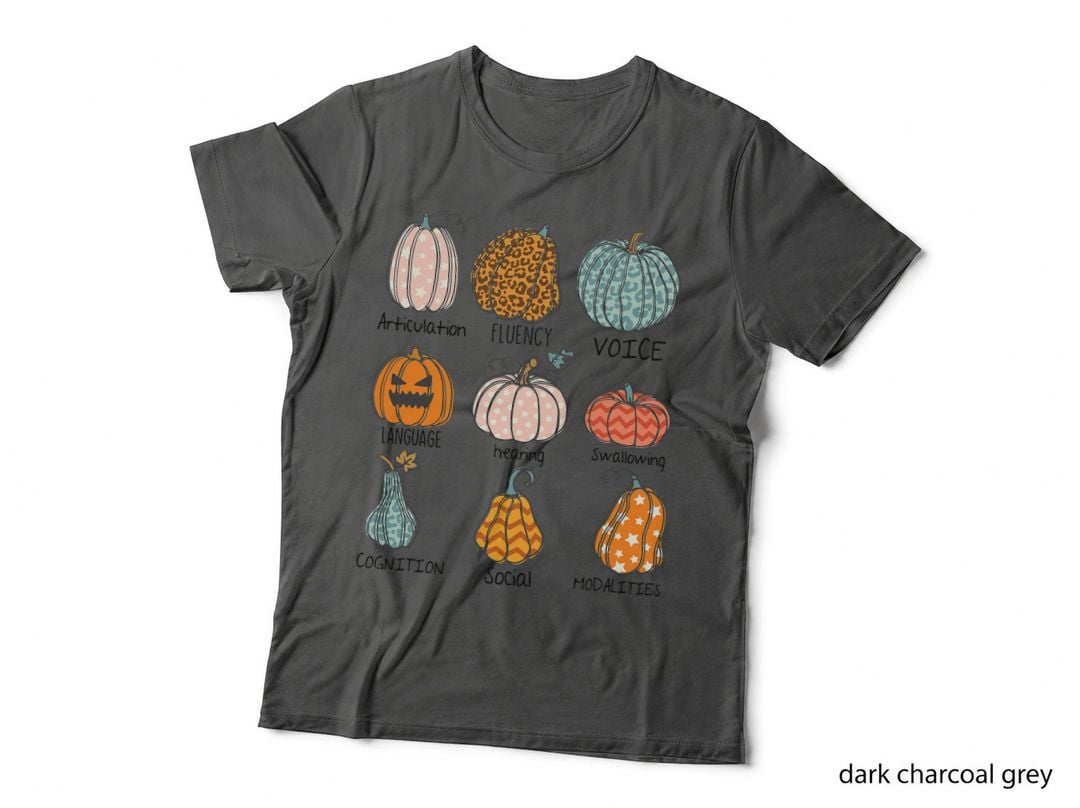 Speech Therapy Pumpkin SLP Speech Therapist Fall Halloween T-Shirt