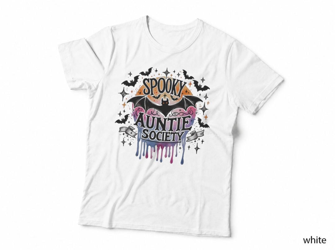 Spooky Auntie Society, Retro Vintage, Gift Idea, Warm Cozy, Gift T-Shirt