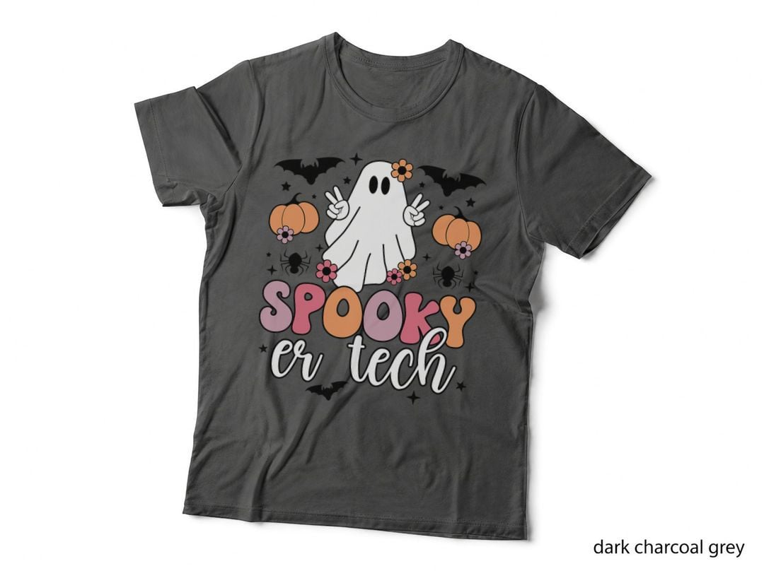 Spooky ER Tech Halloween Emergency Room Tech ER Technician T-Shirt