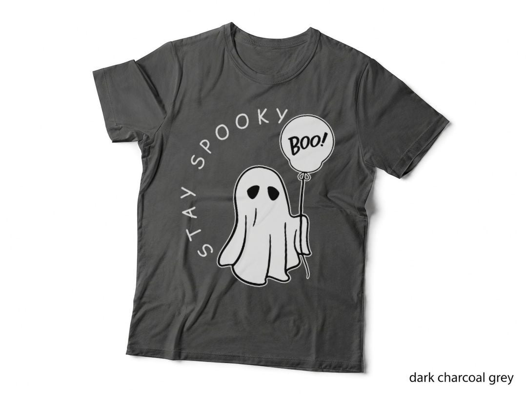 Stay Spooky Boo Cute Ghost Halloween Spooky Season Pocket T-Shirt