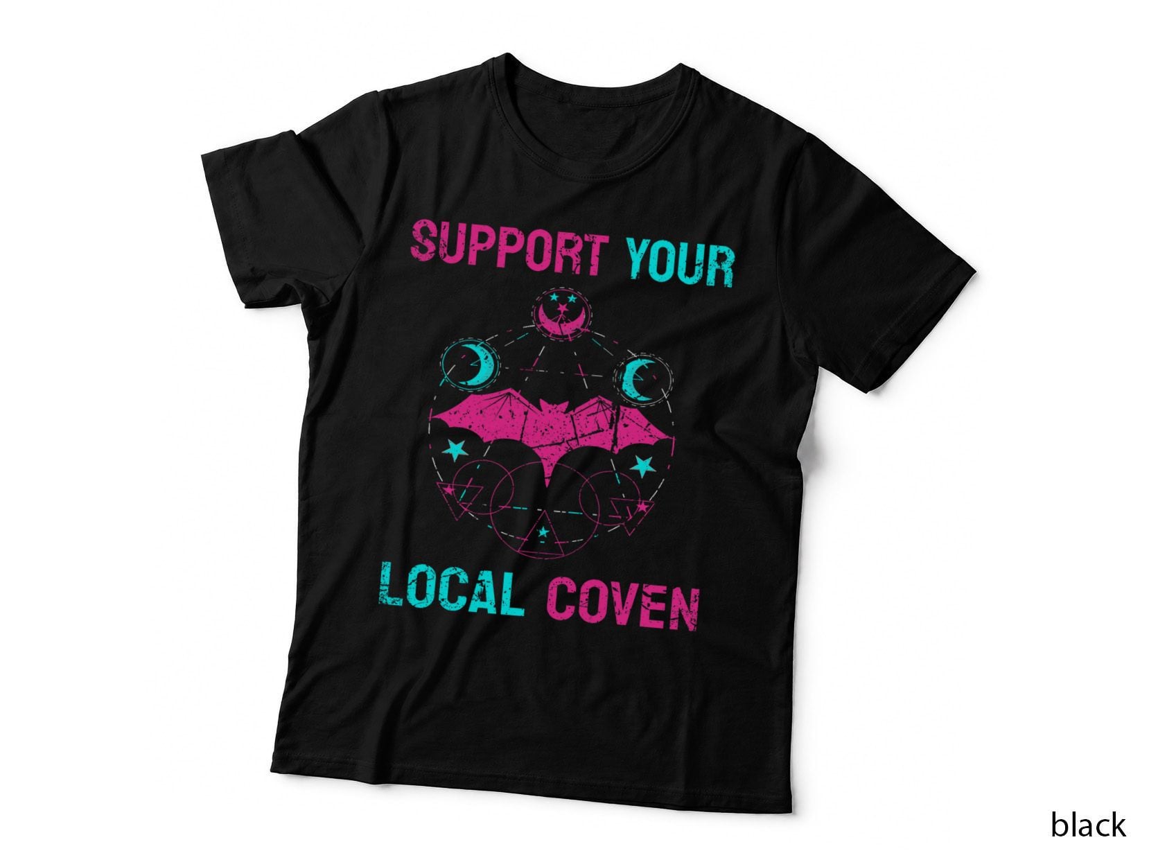 Support Your Local Coven Shirt Witch Shirt Wicca Halloween T-Shirt