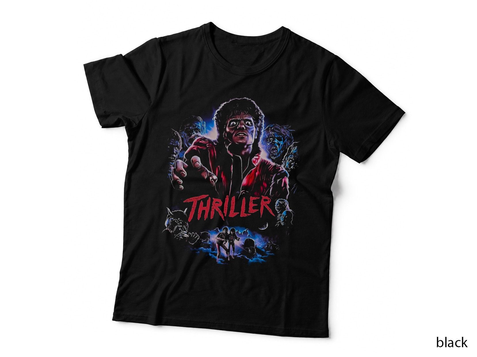 Thriller Horror Movie Fan T-Shirt, Halloween Costume, Spooky Season Print