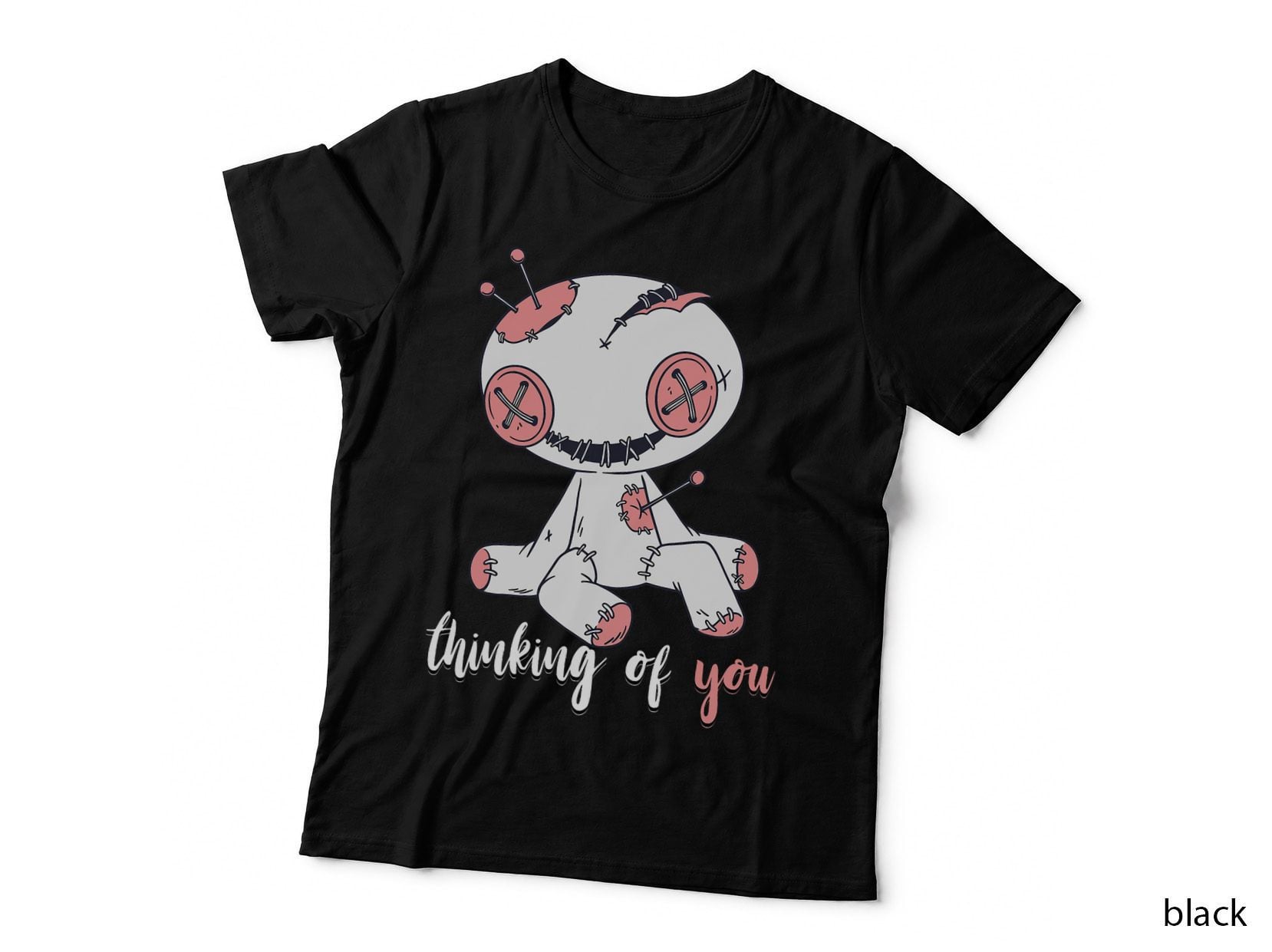 Voodoo Doll Thinking of You Voodoo Lover Pastel Goth Creepy T-Shirt