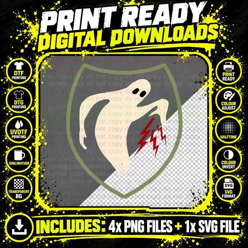 WWII Vintage Ghost Army World War 2 Ghost Army T-Shirt Png SVG Digital Bundle