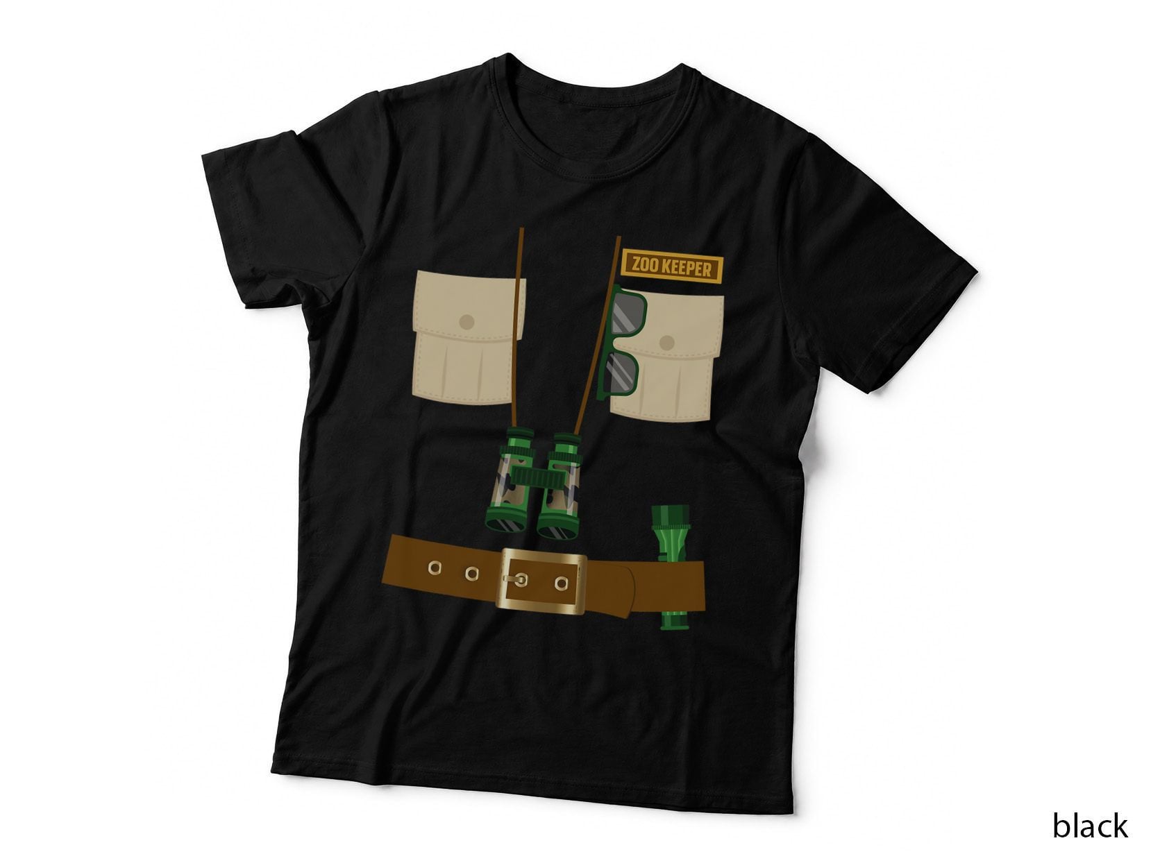 Zoo Keeper Halloween Costume DIY Gift Jungle Safari Explorer T-Shirt