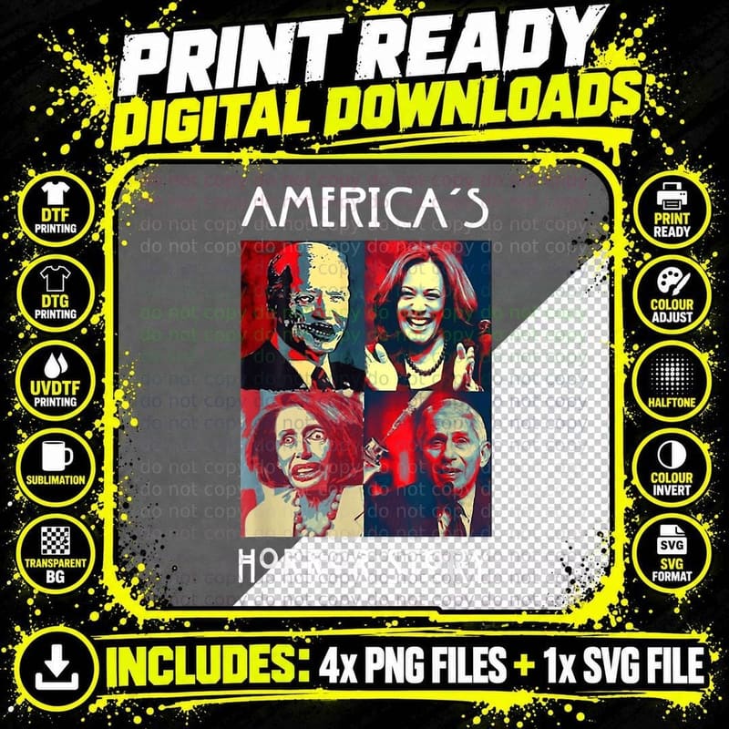 America's Horror Story T-Shirt Png SVG Digital Bundle