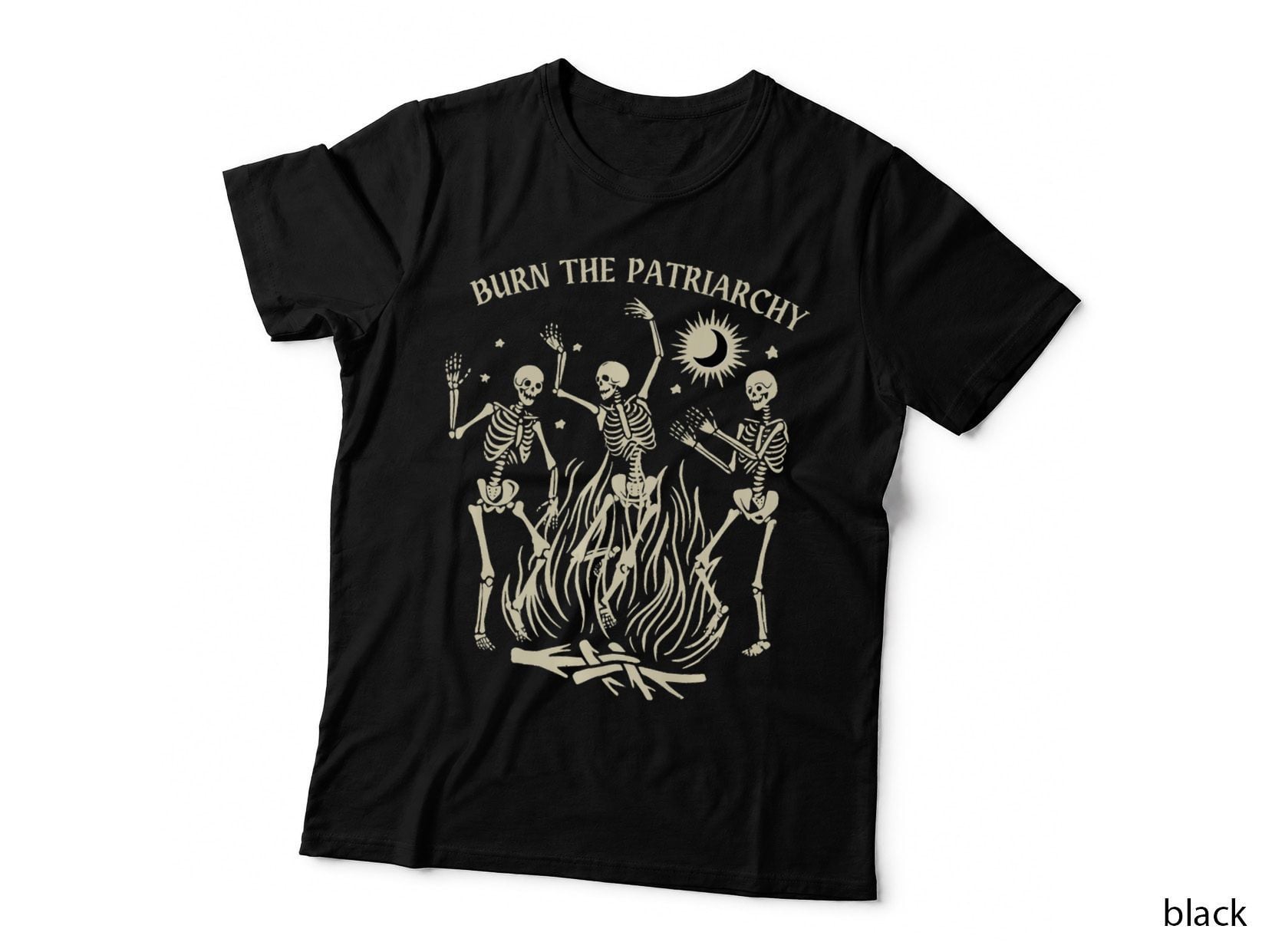 Burn the Patriarchy, Funny Feminist Halloween Premium Classic T-Shirt
