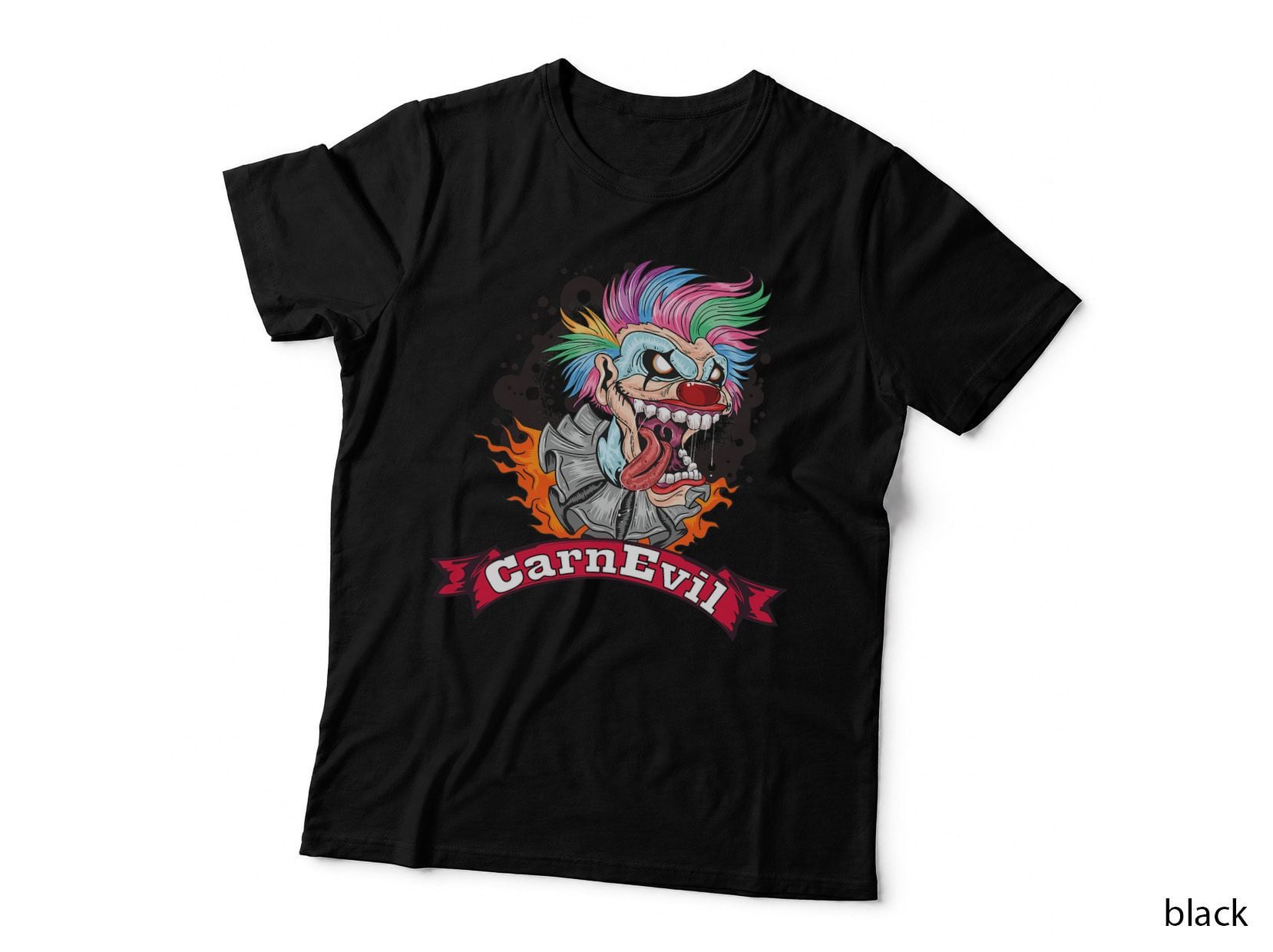Carnevil Funny Horror Creepy Scary Clown Halloween T-Shirt