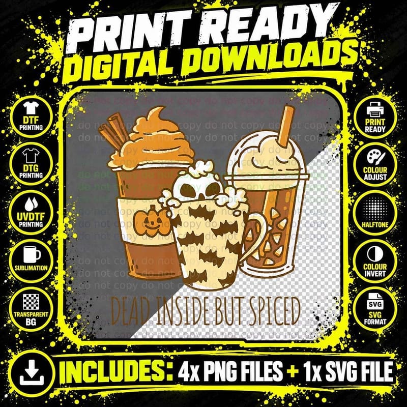 F0. NEW Batcheshalloweenhalloween-005Halloween Vibes Png SVG Digital Bundle