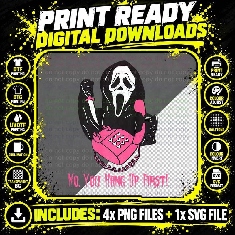 F0. NEW Batcheshalloweenhalloween-005No You Hang up Png SVG Digital Bundle