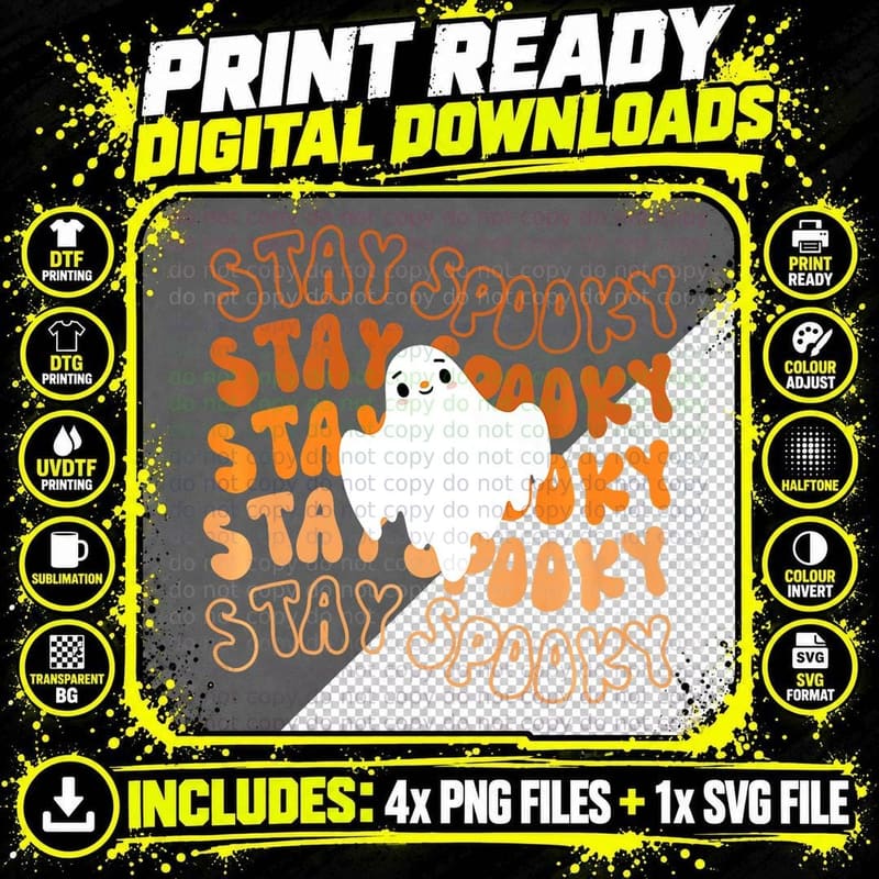 F0. NEW Batcheshalloweenhalloween-005Retro Groovy Png SVG Digital Bundle