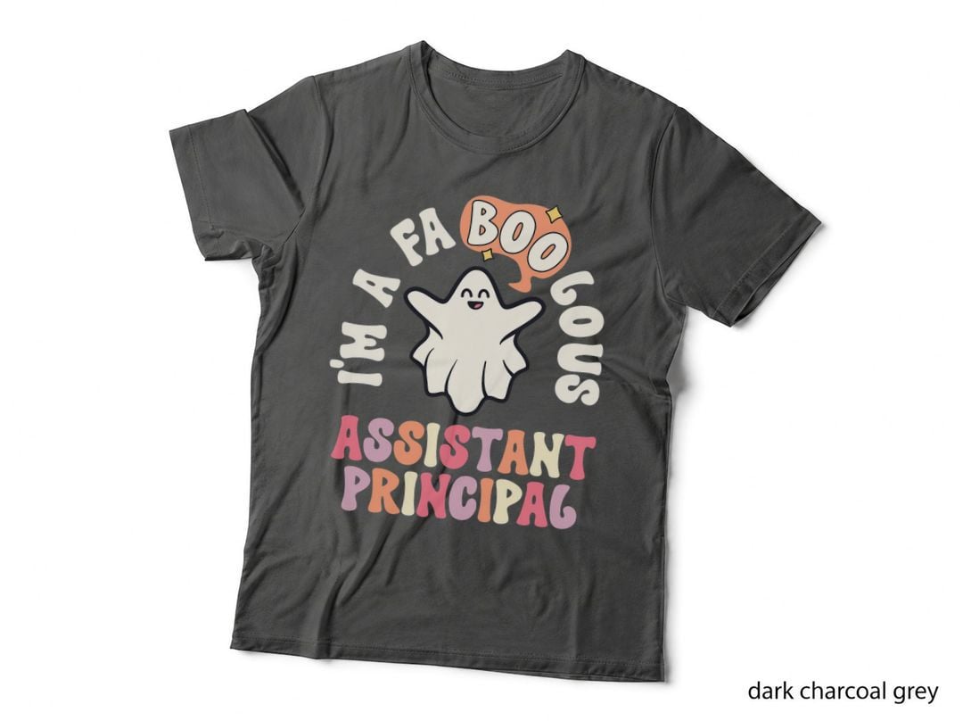 Faboolous Assistant Principal Retro Halloween Vintage Ghost T-Shirt