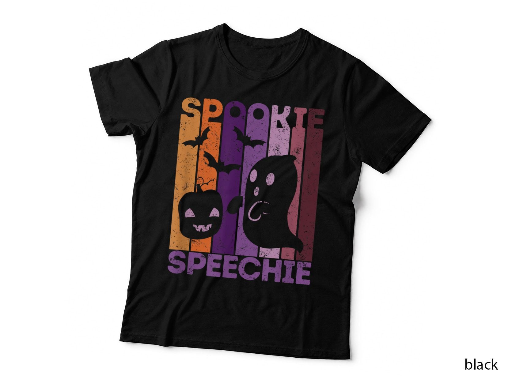 Fall Halloween Speech Therapist Ghost Pumpkin SLP Therapy T-Shirt