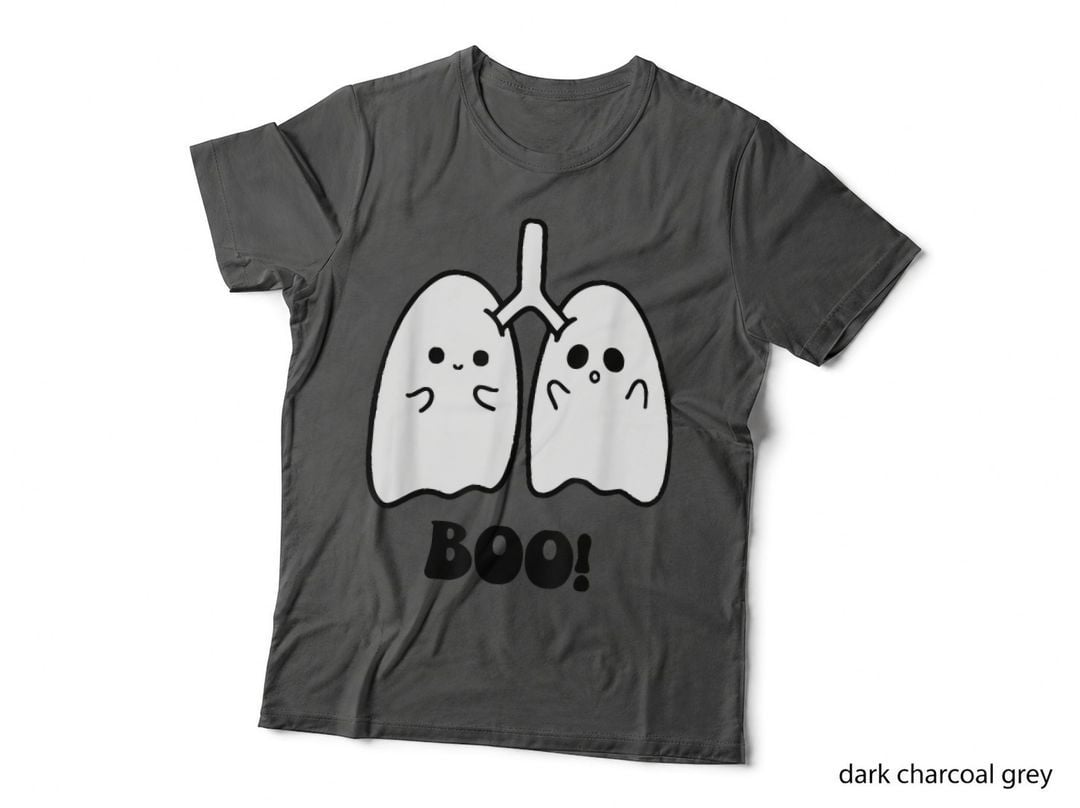 Funny Boo Lungs Ghost Halloween Respiratory Therapist RT T-Shirt