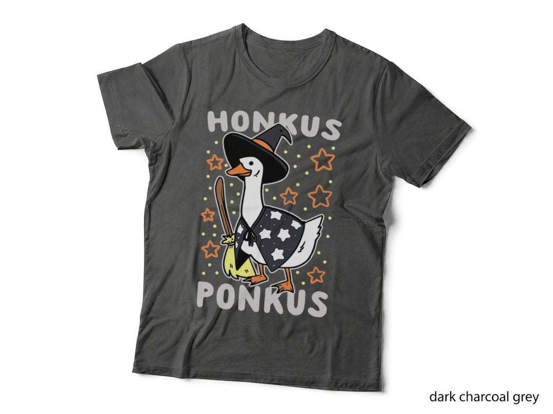 Funny Goose Halloween Witch Honkus Ponkus T-Shirt